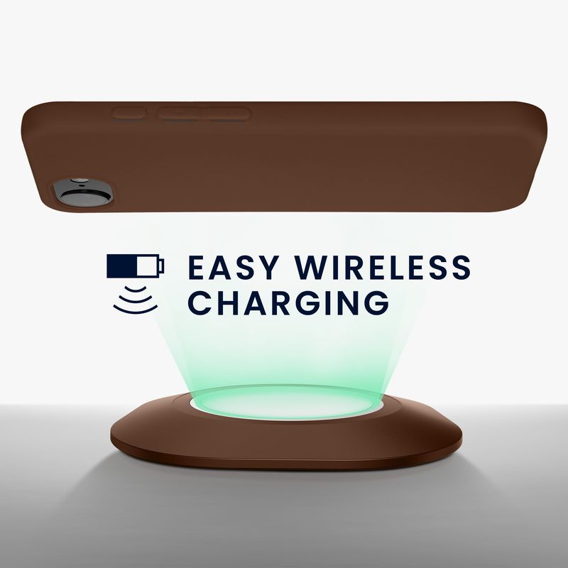 Laptop, Telefoane si Tablete - Telefoane mobile si accesorii - Accesorii Telefoane - Huse telefoane - Husa Kwmobile pentru iPhone 17e/16e, incarcare wireless, TPU, maro - Infinity.ro