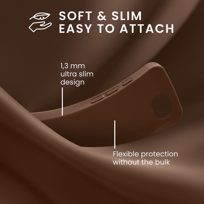 Laptop, Telefoane si Tablete - Telefoane mobile si accesorii - Accesorii Telefoane - Huse telefoane - Husa Kwmobile pentru iPhone 17e/16e, incarcare wireless, TPU, maro - Infinity.ro