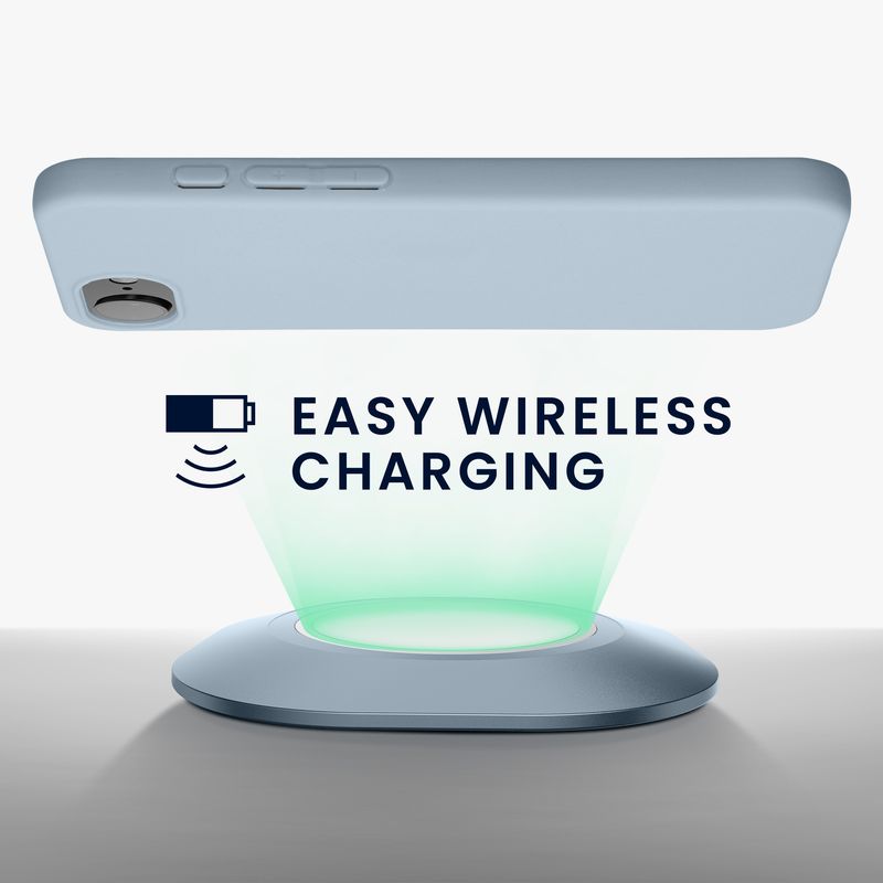 Laptop, Telefoane si Tablete - Telefoane mobile si accesorii - Accesorii Telefoane - Huse telefoane - Husa Kwmobile pentru iPhone 17e/16e, incarcare wireless, TPU, albastru deschis - Infinity.ro