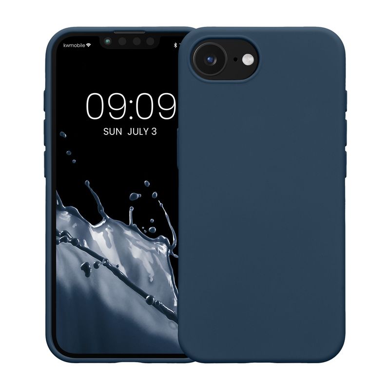 Laptop, Telefoane si Tablete - Telefoane mobile si accesorii - Accesorii Telefoane - Huse telefoane - Husa Kwmobile pentru iPhone 17e/16e, protectie la socuri, silicon, albastru - Infinity.ro