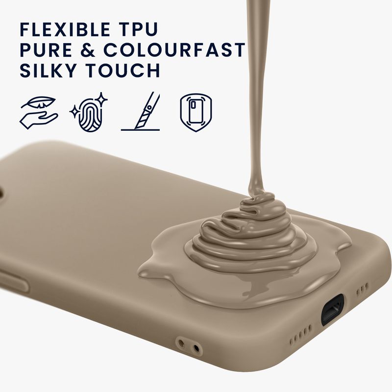 Laptop, Telefoane si Tablete - Telefoane mobile si accesorii - Accesorii Telefoane - Huse telefoane - Husa Kwmobile pentru iPhone 17e/16e, incarcare wireless, TPU, bej - Infinity.ro