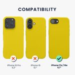 Laptop, Telefoane si Tablete - Telefoane mobile si accesorii - Accesorii Telefoane - Huse telefoane - Husa Kwmobile pentru iPhone 17e/16e, incarcare wireless, TPU, galben - Infinity.ro
