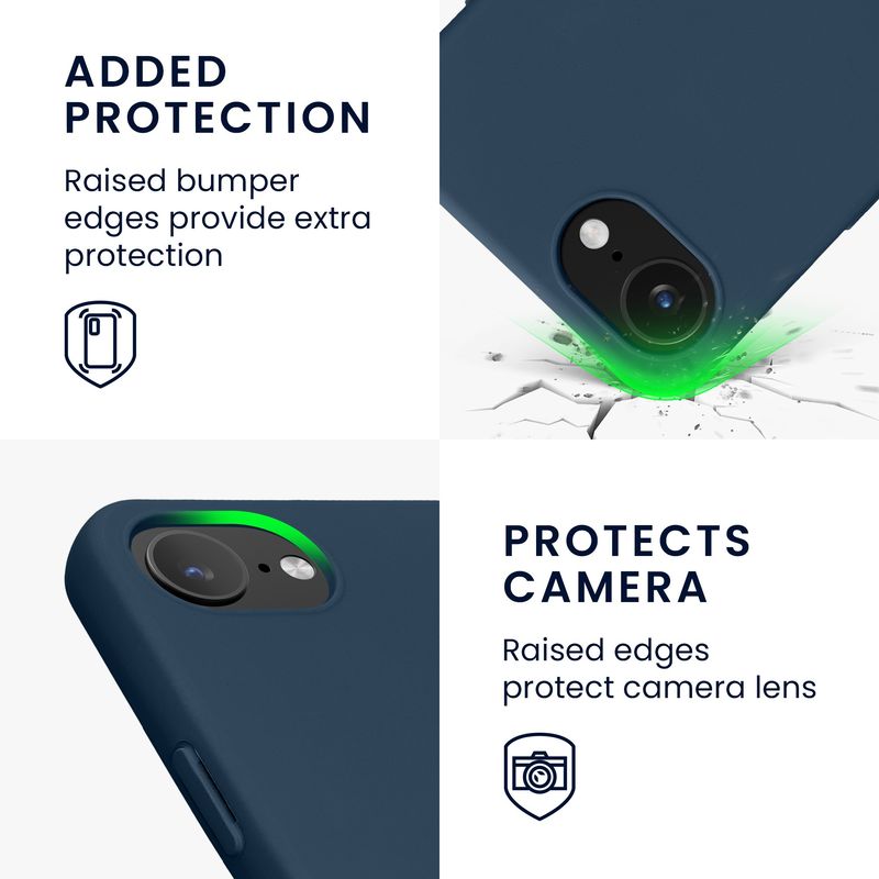 Laptop, Telefoane si Tablete - Telefoane mobile si accesorii - Accesorii Telefoane - Huse telefoane - Husa Kwmobile pentru iPhone 17e/16e, protectie la socuri, silicon, albastru - Infinity.ro