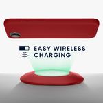 Laptop, Telefoane si Tablete - Telefoane mobile si accesorii - Accesorii Telefoane - Huse telefoane - Husa Kwmobile pentru iPhone 17e/16e, incarcare wireless, TPU, rosu rubarba - Infinity.ro