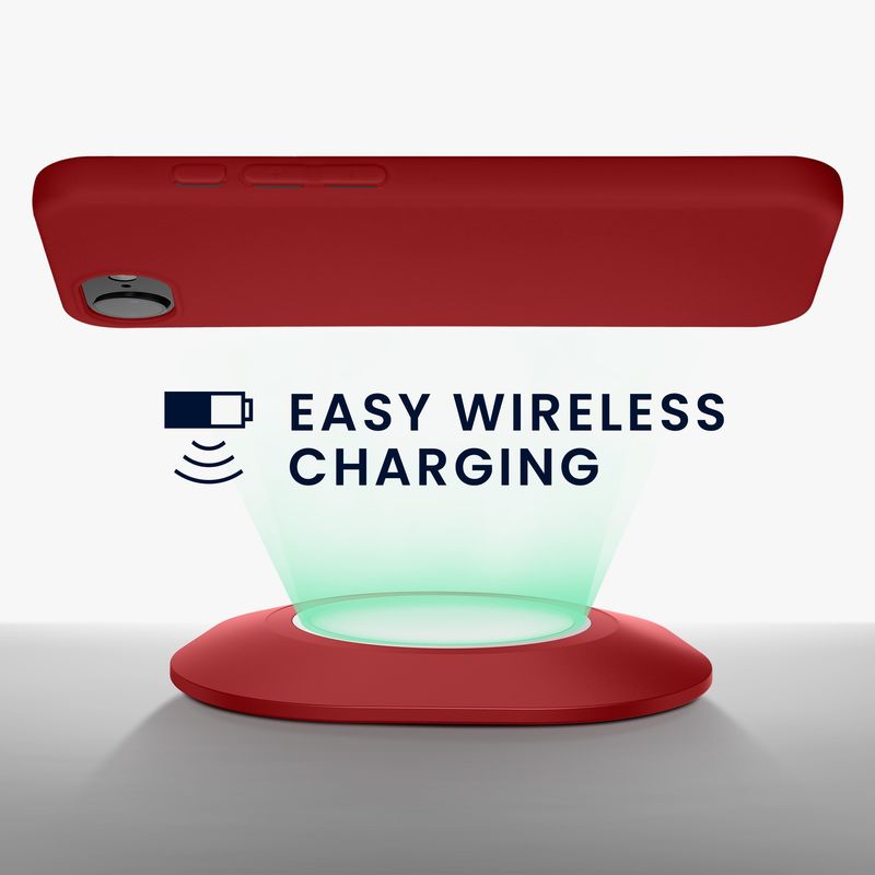 Laptop, Telefoane si Tablete - Telefoane mobile si accesorii - Accesorii Telefoane - Huse telefoane - Husa Kwmobile pentru iPhone 17e/16e, incarcare wireless, TPU, rosu rubarba - Infinity.ro