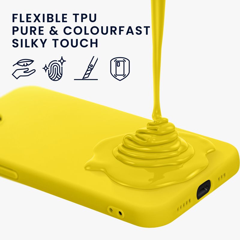 Laptop, Telefoane si Tablete - Telefoane mobile si accesorii - Accesorii Telefoane - Huse telefoane - Husa Kwmobile pentru iPhone 17e/16e, incarcare wireless, TPU, galben - Infinity.ro