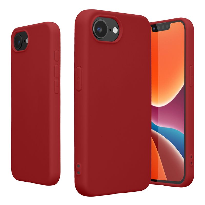 Laptop, Telefoane si Tablete - Telefoane mobile si accesorii - Accesorii Telefoane - Huse telefoane - Husa Kwmobile pentru iPhone 17e/16e, incarcare wireless, TPU, rosu rubarba - Infinity.ro