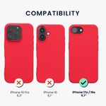 Laptop, Telefoane si Tablete - Telefoane mobile si accesorii - Accesorii Telefoane - Huse telefoane - Husa Kwmobile pentru iPhone 17e/16e, incarcare wireless, TPU, roz neon - Infinity.ro