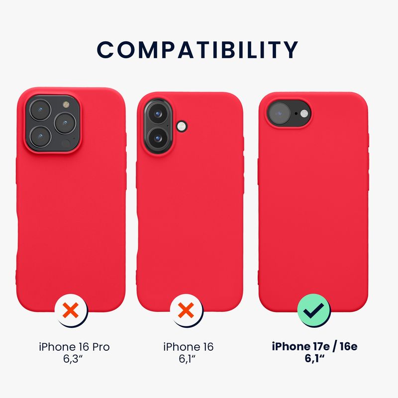 Laptop, Telefoane si Tablete - Telefoane mobile si accesorii - Accesorii Telefoane - Huse telefoane - Husa Kwmobile pentru iPhone 17e/16e, incarcare wireless, TPU, roz neon - Infinity.ro