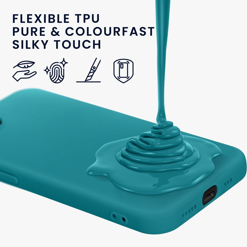Laptop, Telefoane si Tablete - Telefoane mobile si accesorii - Accesorii Telefoane - Huse telefoane - Husa Kwmobile pentru iPhone 17e/16e, incarcare wireless, TPU, turcoaz - Infinity.ro