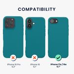 Laptop, Telefoane si Tablete - Telefoane mobile si accesorii - Accesorii Telefoane - Huse telefoane - Husa Kwmobile pentru iPhone 17e/16e, incarcare wireless, TPU, turcoaz - Infinity.ro