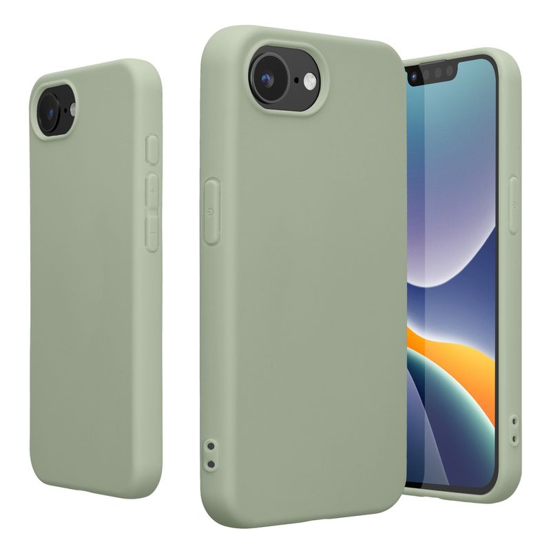 Laptop, Telefoane si Tablete - Telefoane mobile si accesorii - Accesorii Telefoane - Huse telefoane - Husa Kwmobile pentru iPhone 17e/16e, incarcare wireless, TPU, verde, gri - Infinity.ro