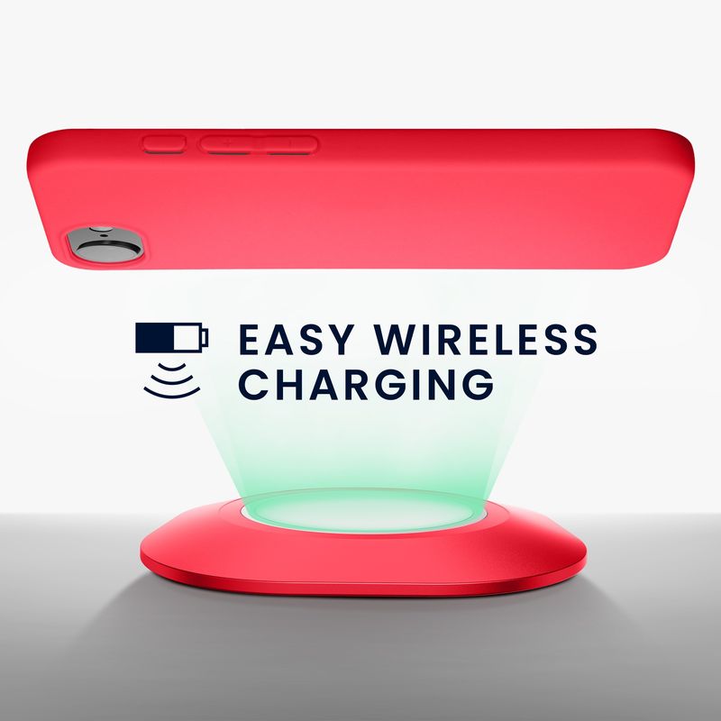 Laptop, Telefoane si Tablete - Telefoane mobile si accesorii - Accesorii Telefoane - Huse telefoane - Husa Kwmobile pentru iPhone 17e/16e, incarcare wireless, TPU, roz neon - Infinity.ro