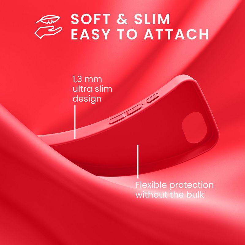 Laptop, Telefoane si Tablete - Telefoane mobile si accesorii - Accesorii Telefoane - Huse telefoane - Husa Kwmobile pentru iPhone 17e/16e, incarcare wireless, TPU, roz neon - Infinity.ro