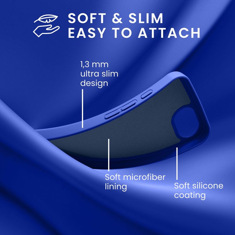 Laptop, Telefoane si Tablete - Telefoane mobile si accesorii - Accesorii Telefoane - Huse telefoane - Husa Kwmobile pentru iPhone 17e/16e, protectie la socuri, silicon, albastru baltic - Infinity.ro