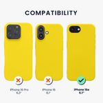 Laptop, Telefoane si Tablete - Telefoane mobile si accesorii - Accesorii Telefoane - Huse telefoane - Husa Kwmobile pentru iPhone 17e/16e, protectie la socuri, silicon, galben - Infinity.ro