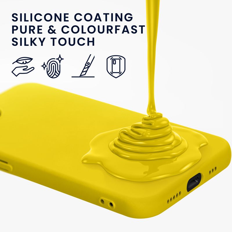Laptop, Telefoane si Tablete - Telefoane mobile si accesorii - Accesorii Telefoane - Huse telefoane - Husa Kwmobile pentru iPhone 17e/16e, protectie la socuri, silicon, galben - Infinity.ro