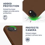 Laptop, Telefoane si Tablete - Telefoane mobile si accesorii - Accesorii Telefoane - Huse telefoane - Husa Kwmobile pentru iPhone 17e/16e, protectie la socuri, silicon, maro - Infinity.ro