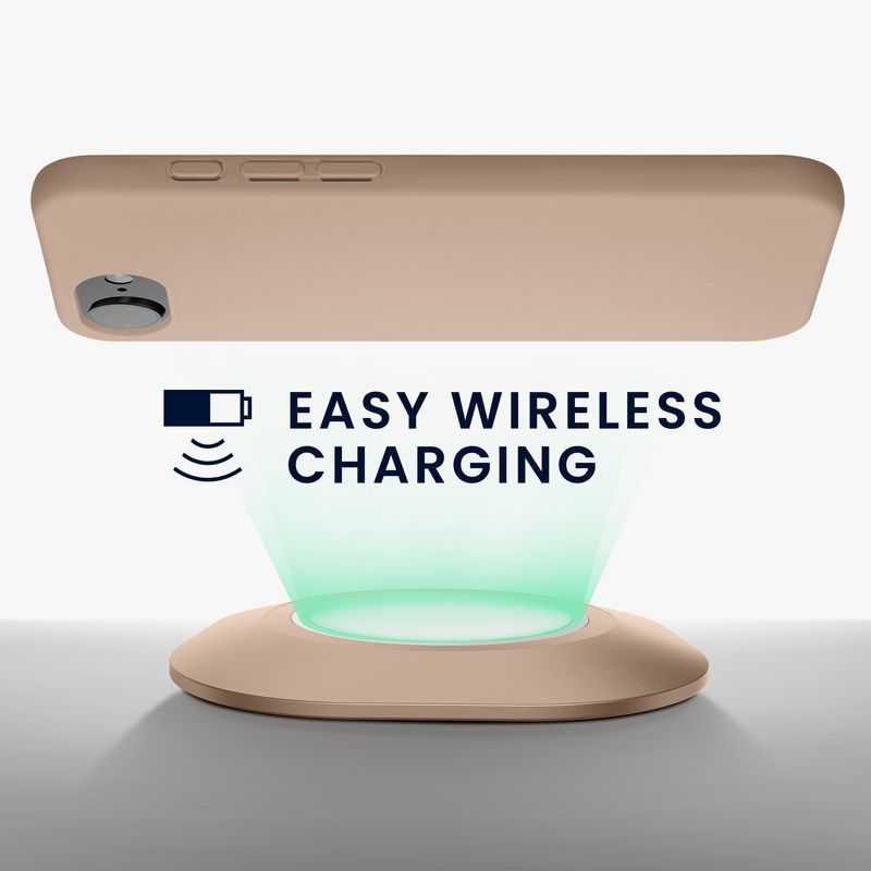 Laptop, Telefoane si Tablete - Telefoane mobile si accesorii - Accesorii Telefoane - Huse telefoane - Husa Kwmobile pentru iPhone 17e/16e, protectie la socuri, protectie la praf, silicon, bej - Infinity.ro