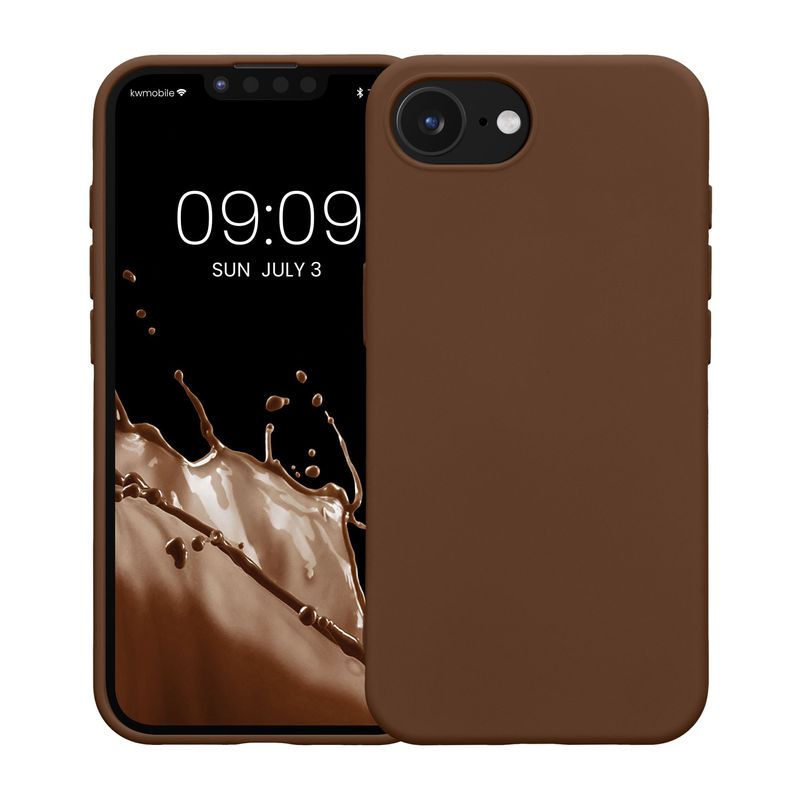 Laptop, Telefoane si Tablete - Telefoane mobile si accesorii - Accesorii Telefoane - Huse telefoane - Husa Kwmobile pentru iPhone 17e/16e, protectie la socuri, silicon, maro - Infinity.ro