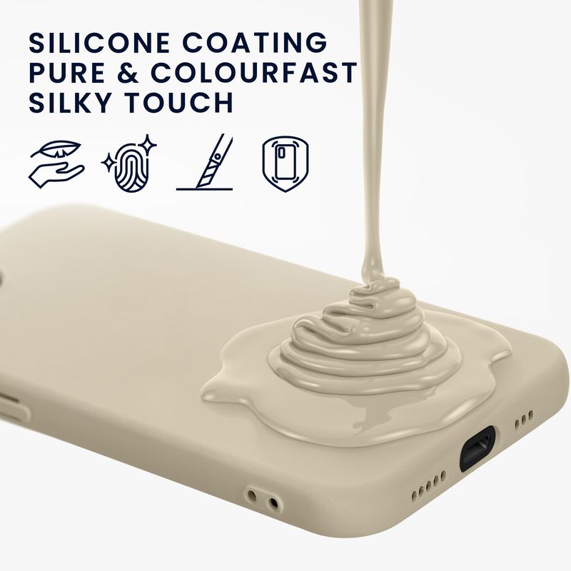 Laptop, Telefoane si Tablete - Telefoane mobile si accesorii - Accesorii Telefoane - Huse telefoane - Husa Kwmobile pentru iPhone 17e/16e, protectie la socuri, silicon, bej - Infinity.ro