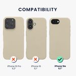 Laptop, Telefoane si Tablete - Telefoane mobile si accesorii - Accesorii Telefoane - Huse telefoane - Husa Kwmobile pentru iPhone 17e/16e, protectie la socuri, silicon, bej - Infinity.ro