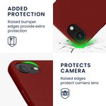 Laptop, Telefoane si Tablete - Telefoane mobile si accesorii - Accesorii Telefoane - Huse telefoane - Husa Kwmobile pentru iPhone 17e/16e, protectie la socuri, silicon, rosu rubarba - Infinity.ro
