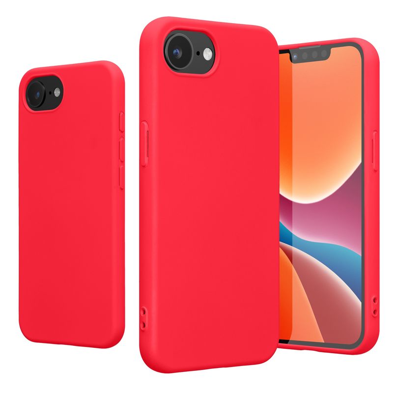 Laptop, Telefoane si Tablete - Telefoane mobile si accesorii - Accesorii Telefoane - Huse telefoane - Husa Kwmobile pentru iPhone 17e/16e, protectie la socuri, silicon, roz neon - Infinity.ro
