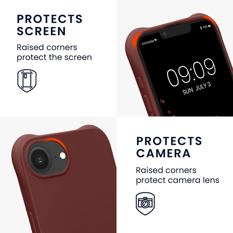 Laptop, Telefoane si Tablete - Telefoane mobile si accesorii - Accesorii Telefoane - Huse telefoane - Husa Kwmobile pentru iPhone 17e/16e, protectie la socuri, silicon, mov - Infinity.ro