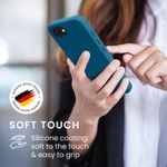 Laptop, Telefoane si Tablete - Telefoane mobile si accesorii - Accesorii Telefoane - Huse telefoane - Husa Kwmobile pentru iPhone 17e/16e, protectie la socuri, silicon, albastru caraibian - Infinity.ro