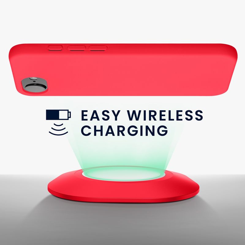 Laptop, Telefoane si Tablete - Telefoane mobile si accesorii - Accesorii Telefoane - Huse telefoane - Husa Kwmobile pentru iPhone 17e/16e, protectie la socuri, silicon, roz neon - Infinity.ro