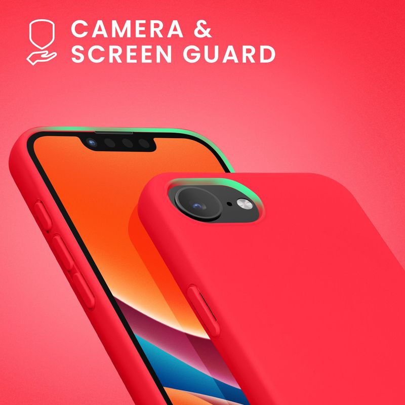 Laptop, Telefoane si Tablete - Telefoane mobile si accesorii - Accesorii Telefoane - Huse telefoane - Husa Kwmobile pentru iPhone 17e/16e, protectie la socuri, silicon, roz neon - Infinity.ro