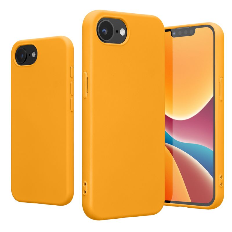 Laptop, Telefoane si Tablete - Telefoane mobile si accesorii - Accesorii Telefoane - Huse telefoane - Husa Kwmobile pentru iPhone 17e/16e, protectie la socuri, silicon, portocaliu - Infinity.ro