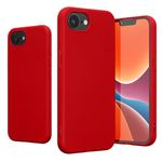 Laptop, Telefoane si Tablete - Telefoane mobile si accesorii - Accesorii Telefoane - Huse telefoane - Husa Kwmobile pentru iPhone 17e/16e, protectie la socuri, silicon, rosu clasic - Infinity.ro