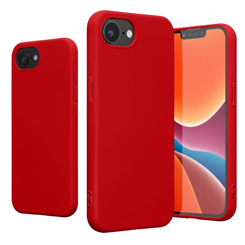 Laptop, Telefoane si Tablete - Telefoane mobile si accesorii - Accesorii Telefoane - Huse telefoane - Husa Kwmobile pentru iPhone 17e/16e, protectie la socuri, silicon, rosu clasic - Infinity.ro