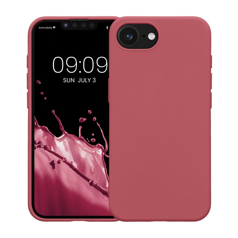 Laptop, Telefoane si Tablete - Telefoane mobile si accesorii - Accesorii Telefoane - Huse telefoane - Husa Kwmobile pentru iPhone 17e/16e, protectie la socuri, silicon, roz - Infinity.ro