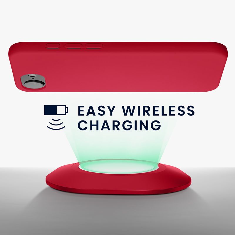 Laptop, Telefoane si Tablete - Telefoane mobile si accesorii - Accesorii Telefoane - Huse telefoane - Husa Kwmobile pentru iPhone 17e/16e, protectie la socuri, silicon, rosu rodie - Infinity.ro