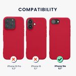 Laptop, Telefoane si Tablete - Telefoane mobile si accesorii - Accesorii Telefoane - Huse telefoane - Husa Kwmobile pentru iPhone 17e/16e, protectie la socuri, silicon, rosu rodie - Infinity.ro