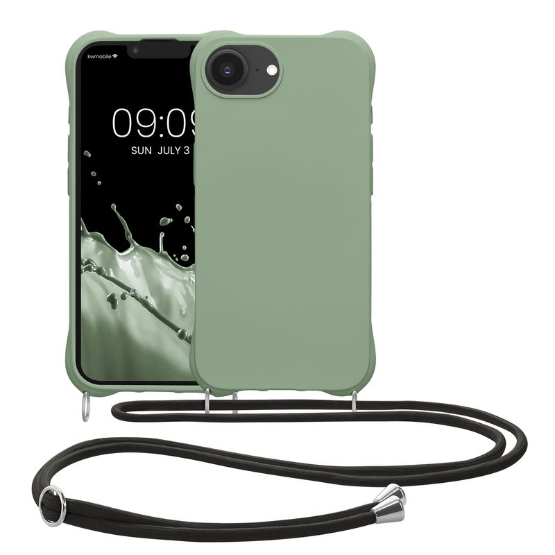 Laptop, Telefoane si Tablete - Telefoane mobile si accesorii - Accesorii Telefoane - Huse telefoane - Husa Kwmobile pentru iPhone 17e/16e, protectie la socuri, silicon, verde - Infinity.ro