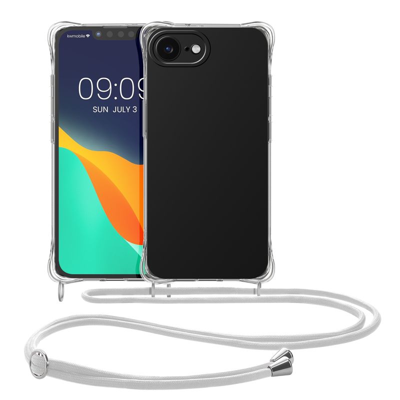 Laptop, Telefoane si Tablete - Telefoane mobile si accesorii - Accesorii Telefoane - Huse telefoane - Husa Kwmobile pentru iPhone 17e/16e, protectie la socuri, TPU, alb, transparent - Infinity.ro