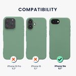 Laptop, Telefoane si Tablete - Telefoane mobile si accesorii - Accesorii Telefoane - Huse telefoane - Husa Kwmobile pentru iPhone 17e/16e, protectie la socuri, silicon, verde ceramica - Infinity.ro
