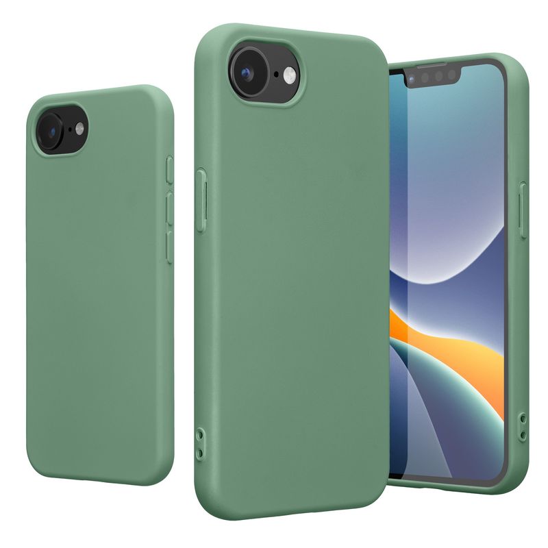 Laptop, Telefoane si Tablete - Telefoane mobile si accesorii - Accesorii Telefoane - Huse telefoane - Husa Kwmobile pentru iPhone 17e/16e, protectie la socuri, silicon, verde ceramica - Infinity.ro