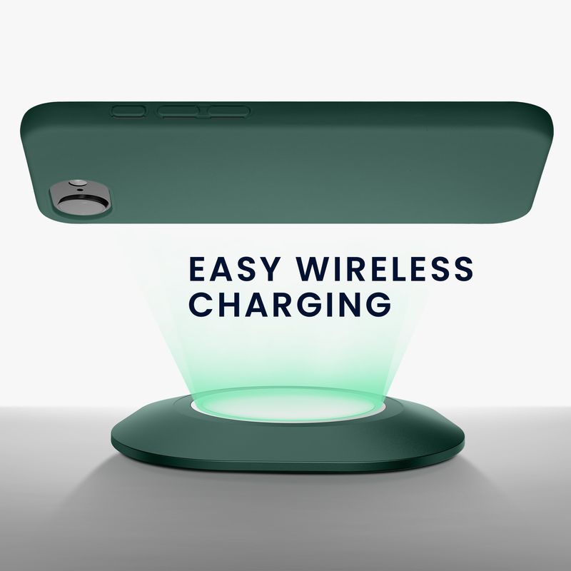 Laptop, Telefoane si Tablete - Telefoane mobile si accesorii - Accesorii Telefoane - Huse telefoane - Husa Kwmobile pentru iPhone 17e/16e, protectie la socuri, silicon, verde padure - Infinity.ro