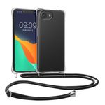 Laptop, Telefoane si Tablete - Telefoane mobile si accesorii - Accesorii Telefoane - Huse telefoane - Husa Kwmobile pentru iPhone 17e/16e, protectie la socuri, TPU, negru, transparent - Infinity.ro