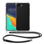 Laptop, Telefoane si Tablete - Telefoane mobile si accesorii - Accesorii Telefoane - Huse telefoane - Husa Kwmobile pentru iPhone 17e/16e, protectie la socuri, TPU, negru, transparent - Infinity.ro