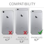 Laptop, Telefoane si Tablete - Telefoane mobile si accesorii - Accesorii Telefoane - Huse telefoane - Husa Kwmobile pentru iPhone 6/6S, protectie la socuri, silicon, negru - Infinity.ro