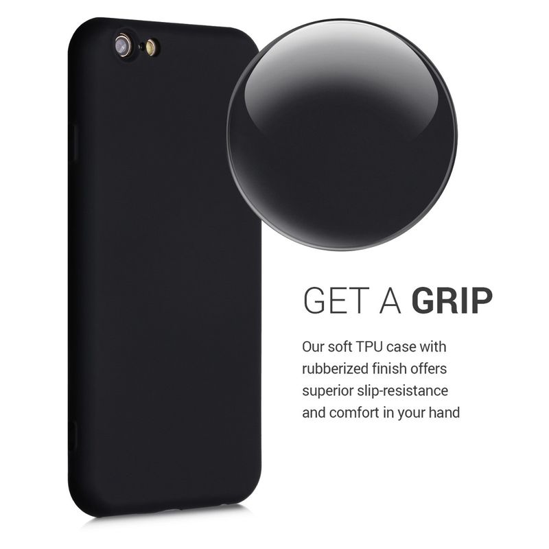 Laptop, Telefoane si Tablete - Telefoane mobile si accesorii - Accesorii Telefoane - Huse telefoane - Husa Kwmobile pentru iPhone 6/6S, protectie la socuri, silicon, negru - Infinity.ro