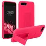 Laptop, Telefoane si Tablete - Telefoane mobile si accesorii - Accesorii Telefoane - Huse telefoane - Husa Kwmobile pentru iPhone 7 Plus/8 Plus, functie stand, silicon, roz - Infinity.ro