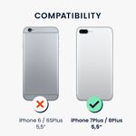 Laptop, Telefoane si Tablete - Telefoane mobile si accesorii - Accesorii Telefoane - Huse telefoane - Husa Kwmobile pentru iPhone 7 Plus/8 Plus, functie stand, silicon, roz - Infinity.ro