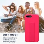 Laptop, Telefoane si Tablete - Telefoane mobile si accesorii - Accesorii Telefoane - Huse telefoane - Husa Kwmobile pentru iPhone 7 Plus/8 Plus, functie stand, silicon, roz - Infinity.ro